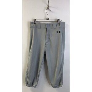 Men’s Short Grey Loose Medium Under Armour Baseball Pants 🩶